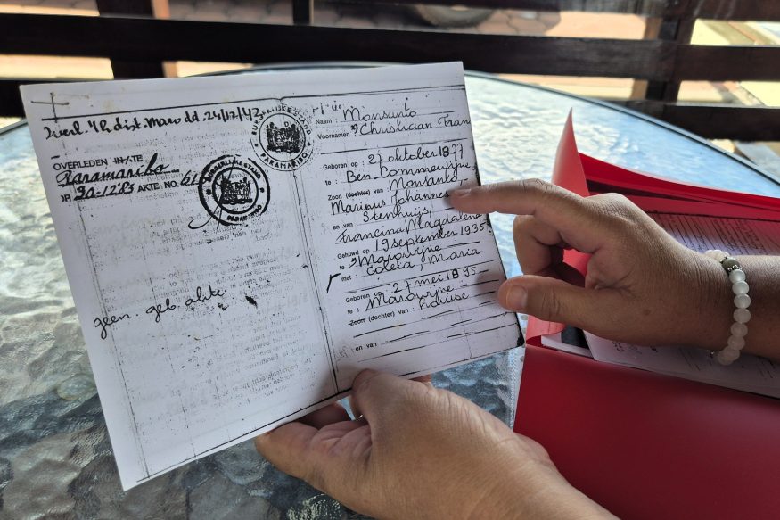 Een kopie van het familieboekje, waar het allemaal mee begon